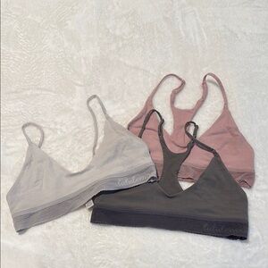 lululemon athletica Green, White and Pink Seamless Bras Intimates